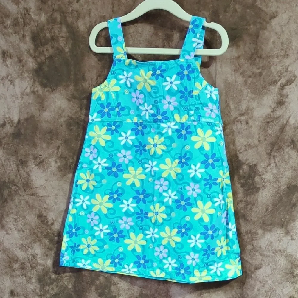 OshKosh B'gosh Floral Dress - Blue and Yellow inv 410